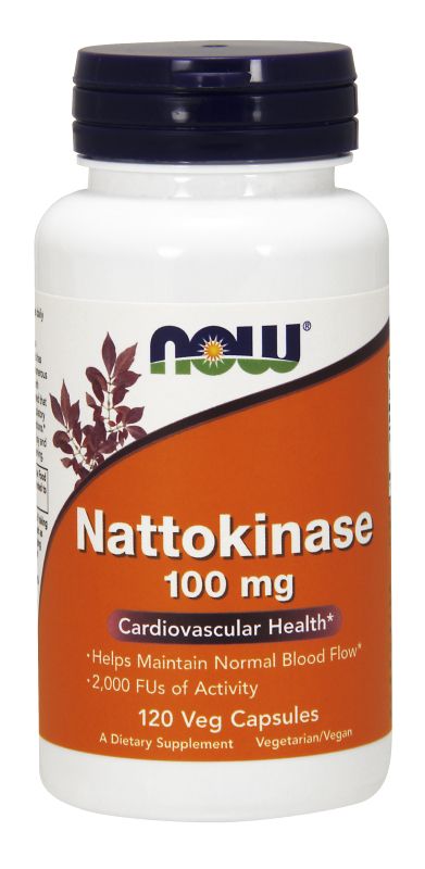 NOW Foods Nattokinase 100 mg - 120 Veg Capsules