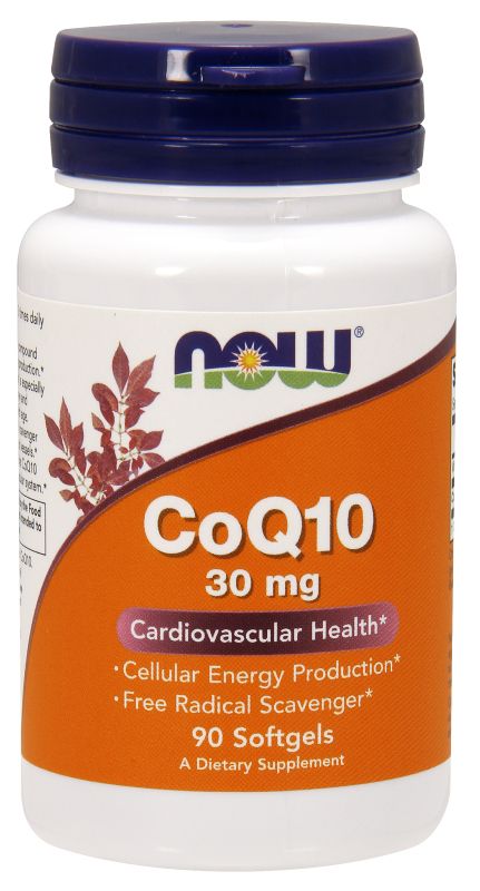 NOW Foods CoQ10 30 mg - 90 Softgels - Imagem 2