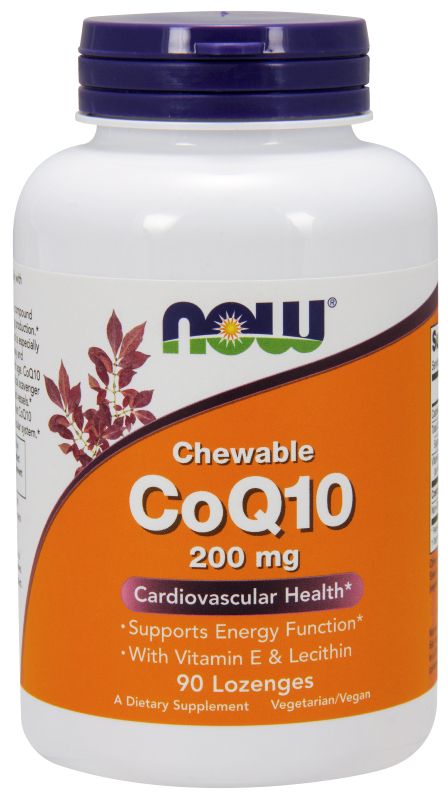 NOW Foods CoQ10 200 mg - 90 Lozenges