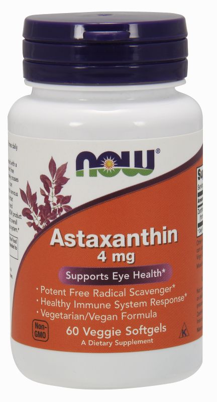 NOW Foods Astaxanthin 4 mg - 60 Veggie Softgels