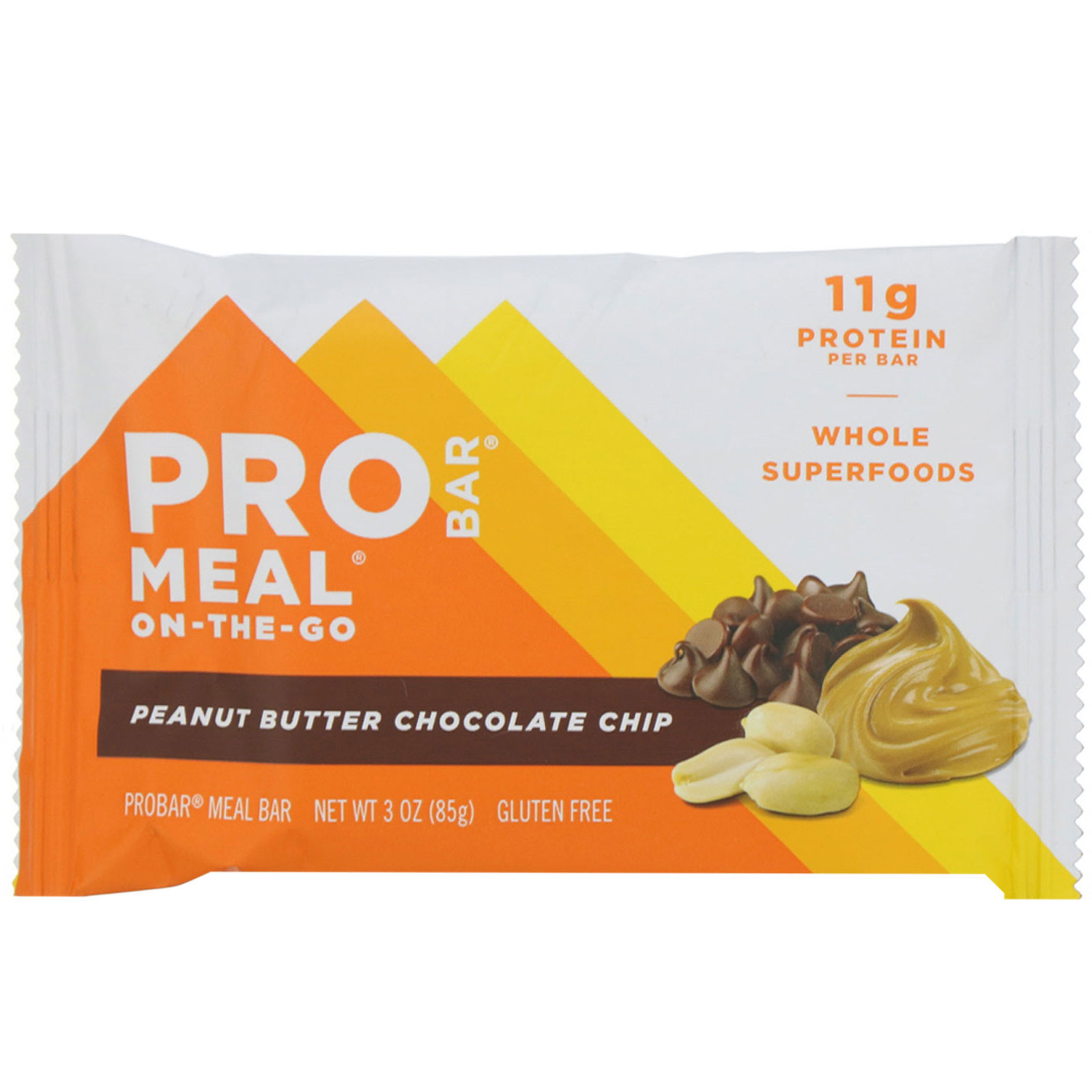 ProBar, Meal On-The-Go, Peanut Butter Chocolate Chip, 12 Bars, 3 oz (85 g) Each - Imagem 4