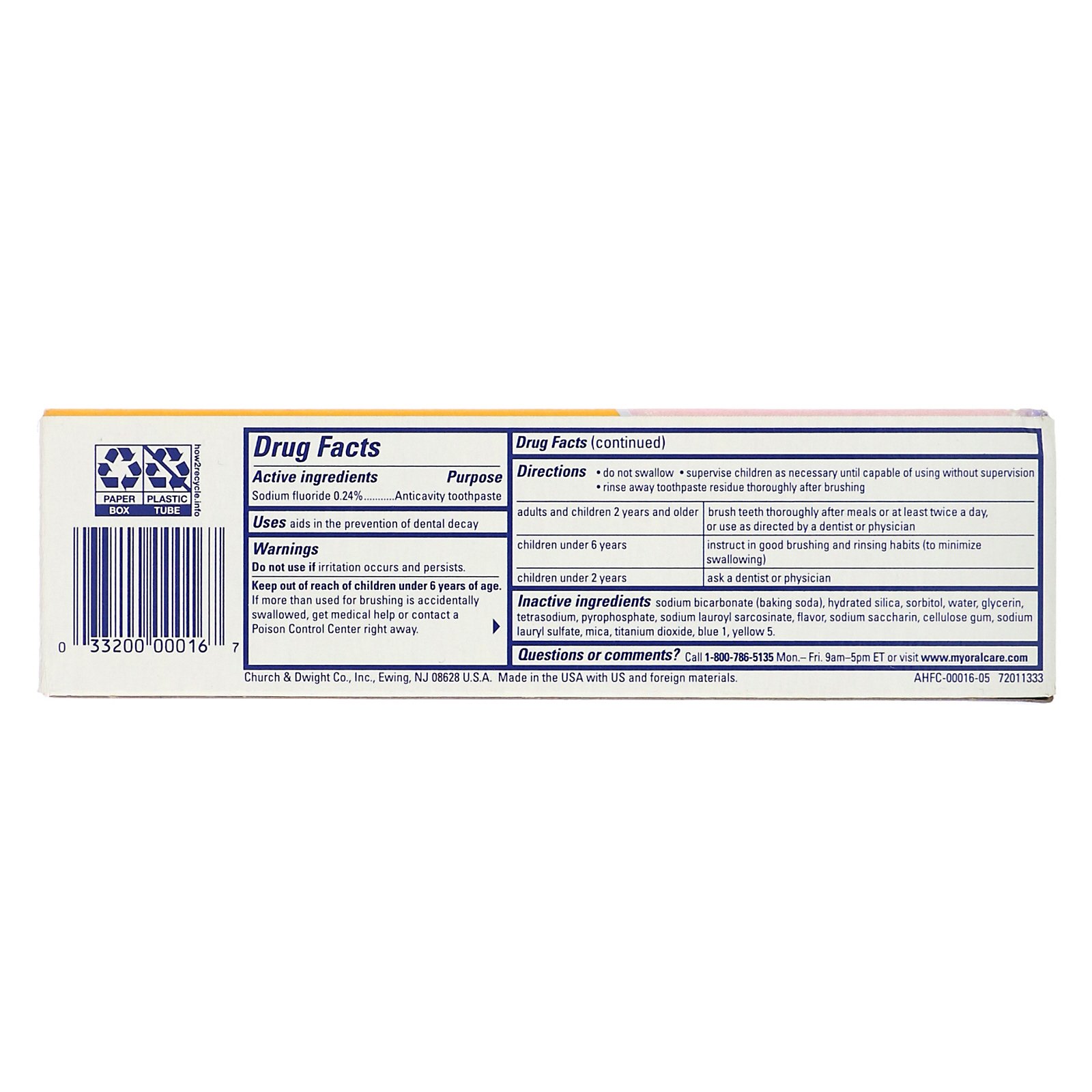 Arm & Hammer, Creme dental realmente radiante e rejuvenescedor, Espiral de hortelã fresca, 4,3 onças (121 g) - Imagem 3