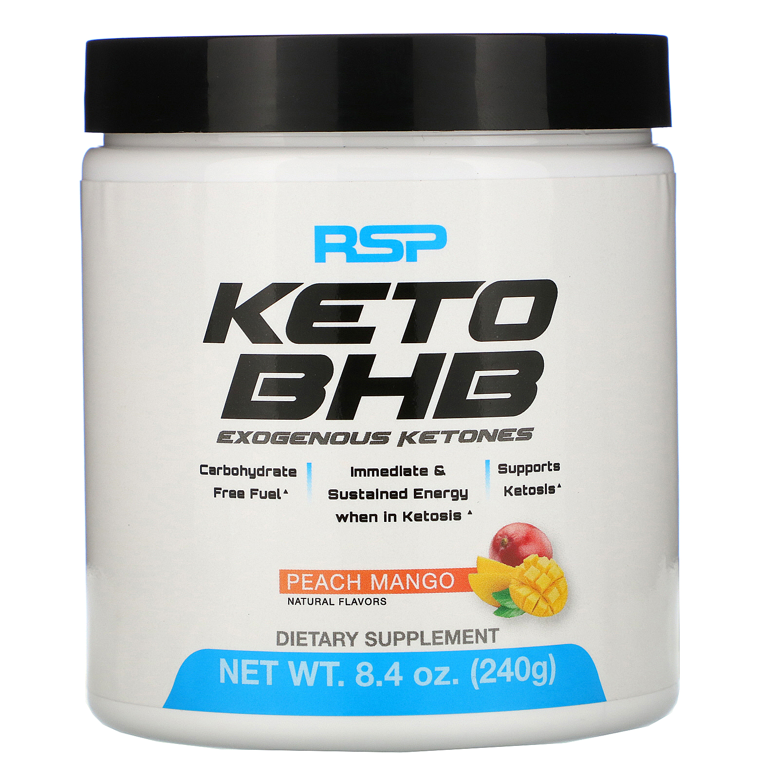RSP Nutrition, Keto BHB, Manga e Pêssego, 240 g (8,4 oz)