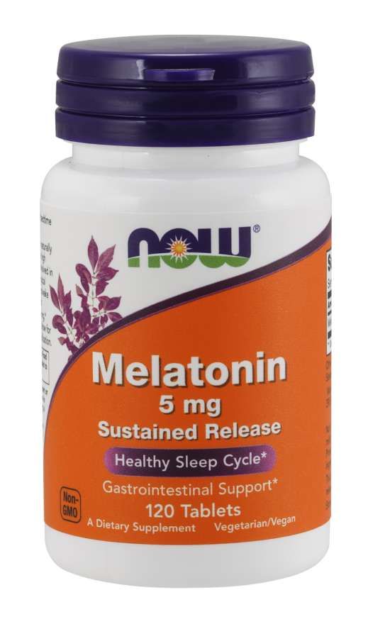 Now Foods Melatonin 5 mg Sustained Release - 120 Tablets
