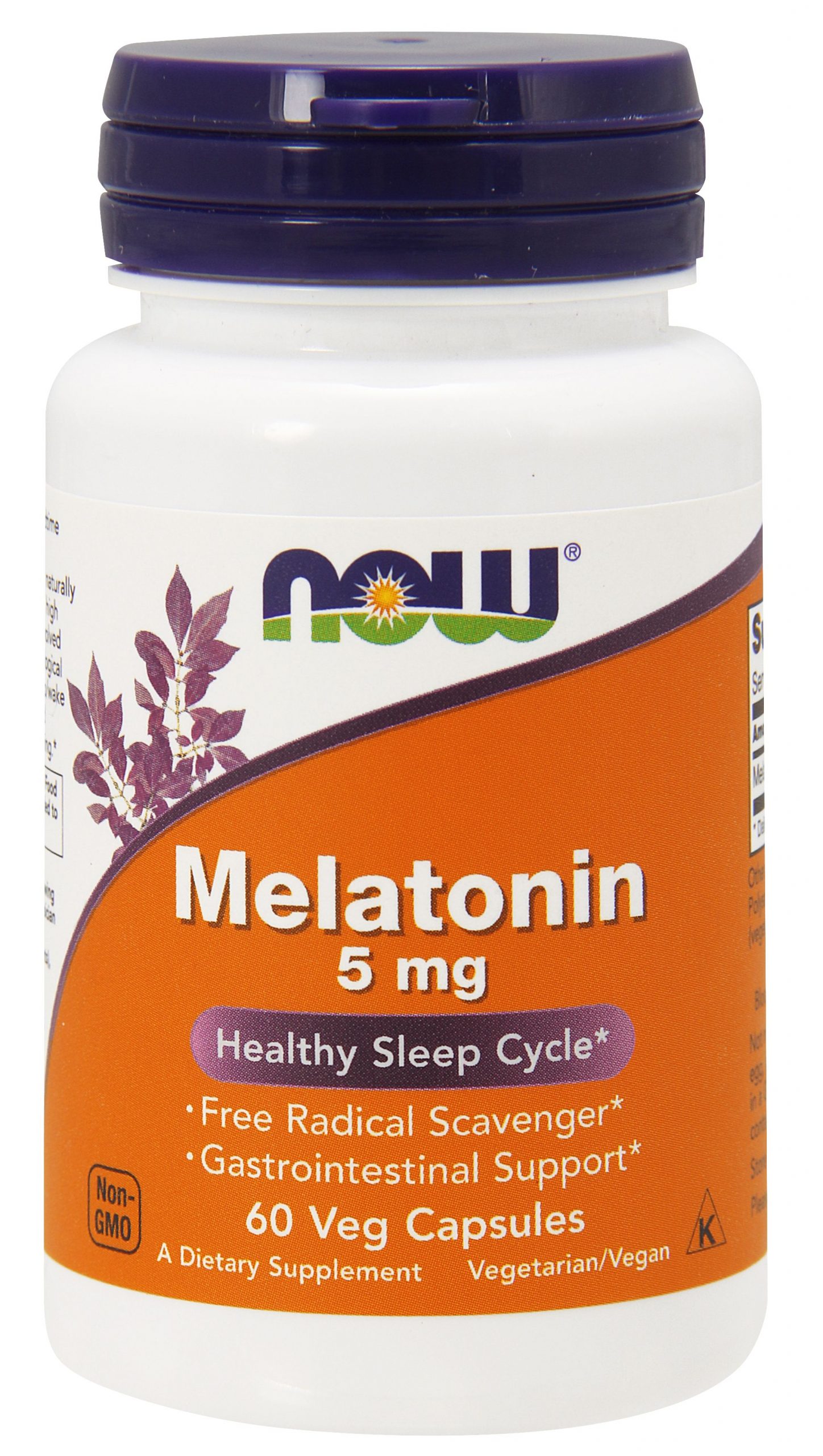 NOW Foods Melatonin 5 mg - 60 Veg Capsules