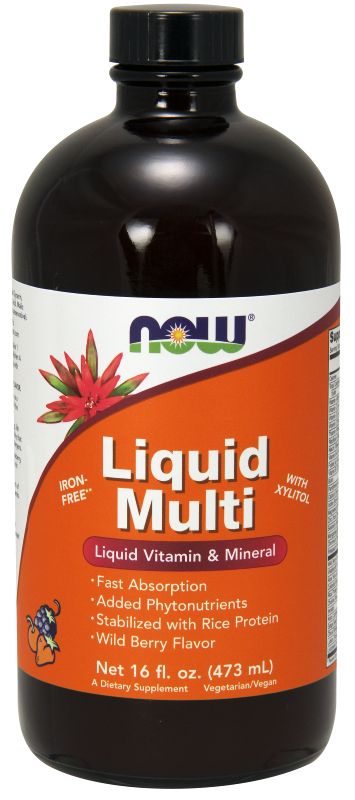 NOW Foods Liquid Multi Wild Berry - 16 oz. - Imagem 2