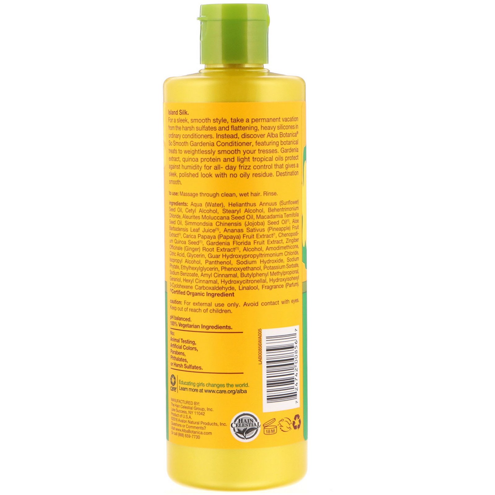 Alba Botanica, Condicionador para os cabelos hidratante Gardenia, 12 fl oz (350 ml) - Imagem 2