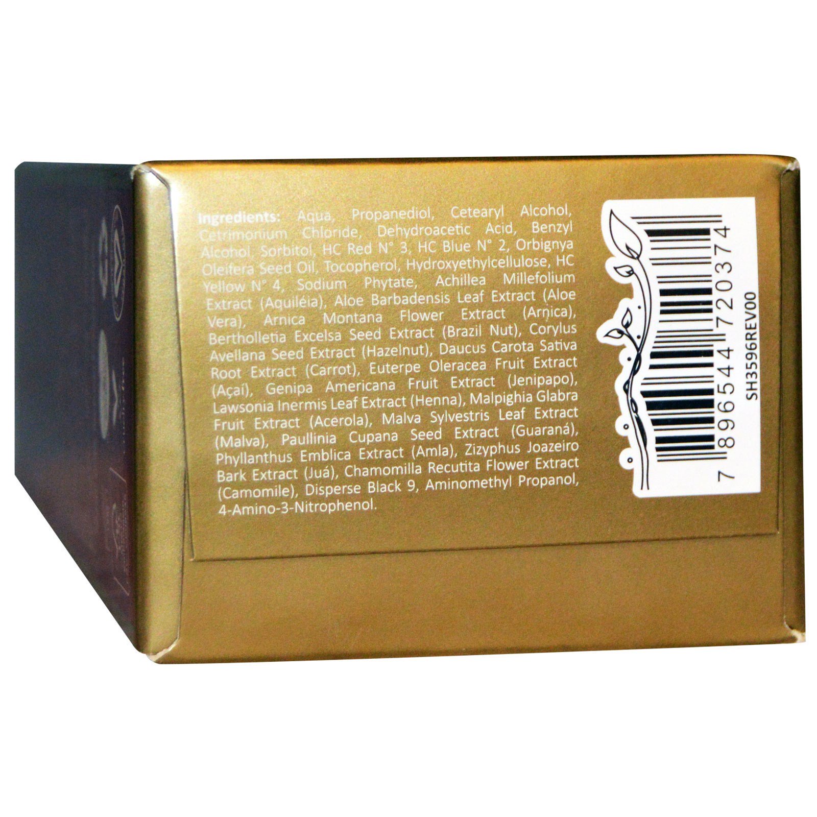 Surya Brasil, Henna em Creme, Coloração e Tratamento Hidratante, Borgonha, 2.37 fl oz (70 ml) - Imagem 2