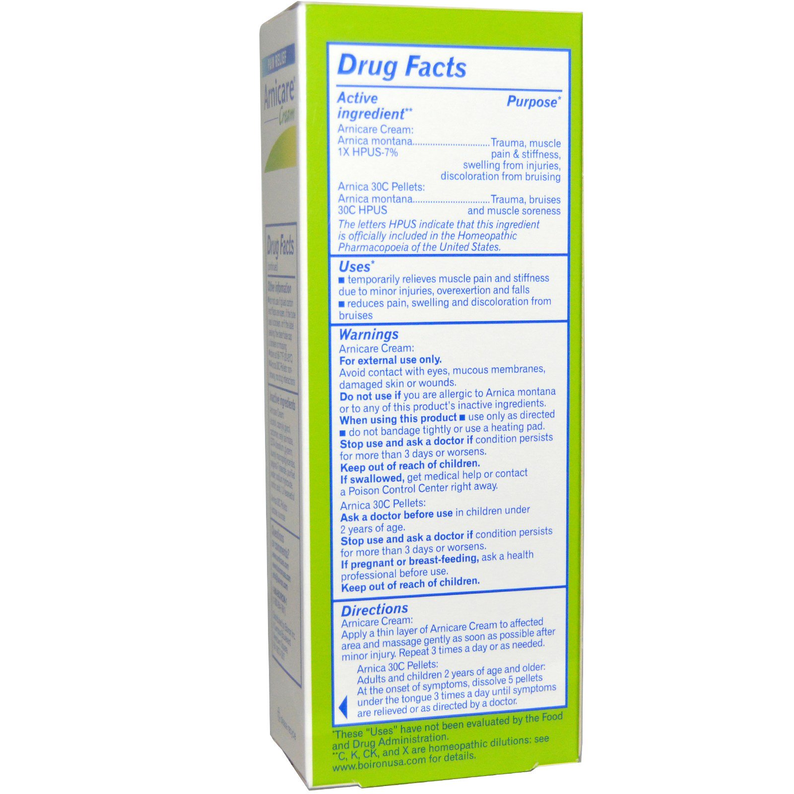 Boiron, Creme Arnicare, alívio da dor, 2,5 oz. (70 g), aproximadamente 80 bolinhas por tubo - Imagem 2