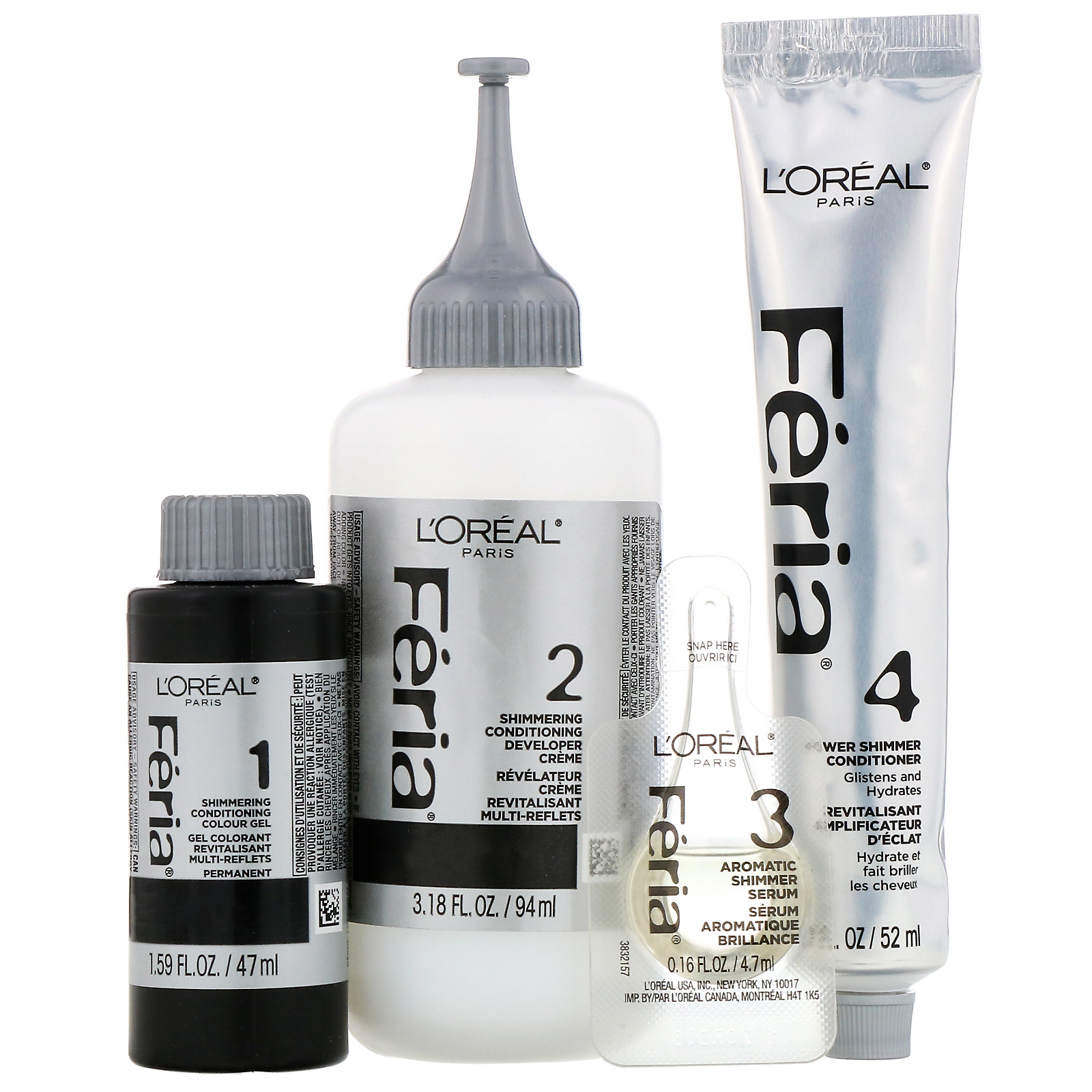 L'Oreal, Féria, cor brilhante multifacetada, 100 Very Light Natural Blonde, 1 aplicação - Imagem 4