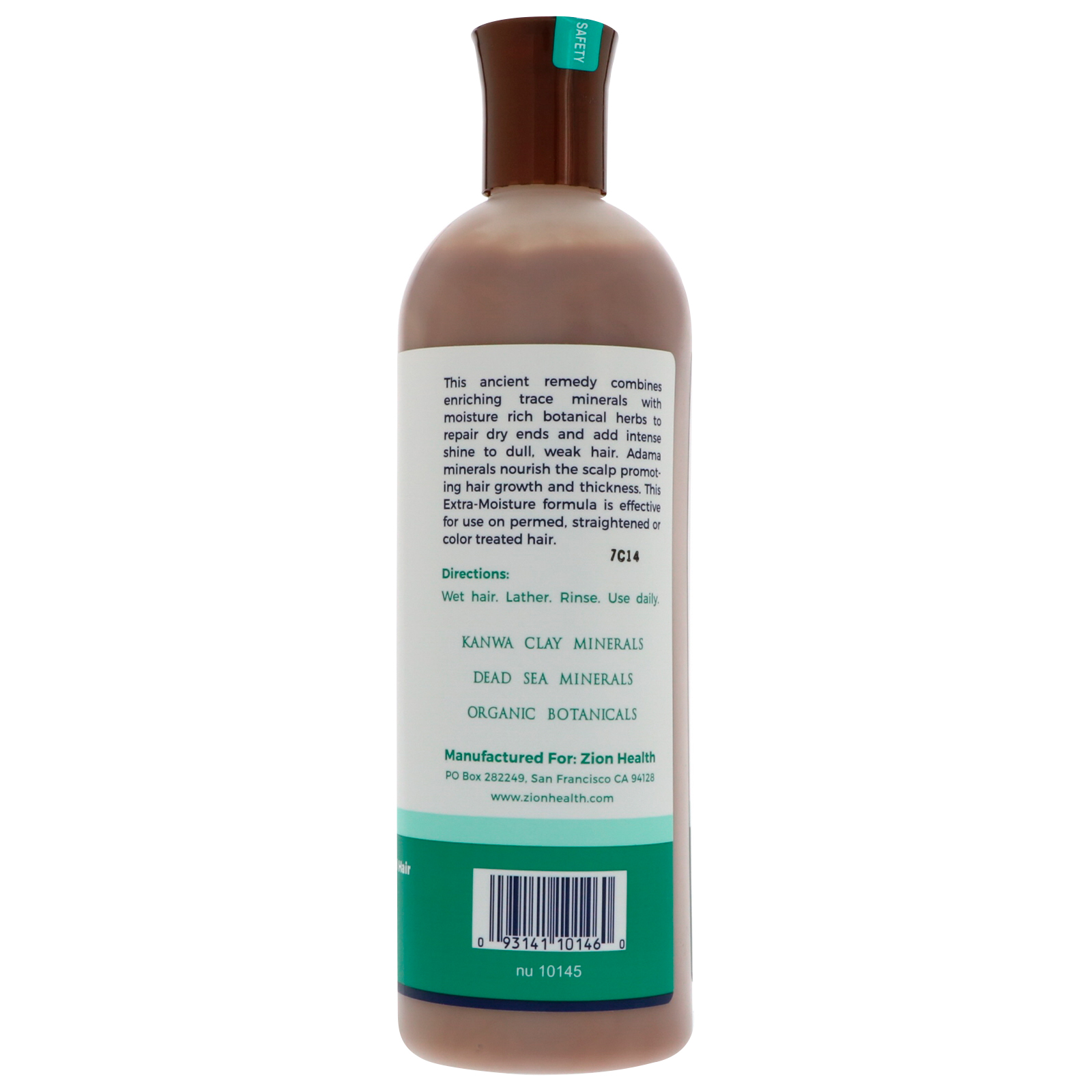 Zion Health, Adama, Condicionador de Minerais Antigos, Coco Branco, 16 fl oz (473 ml) - Imagem 2