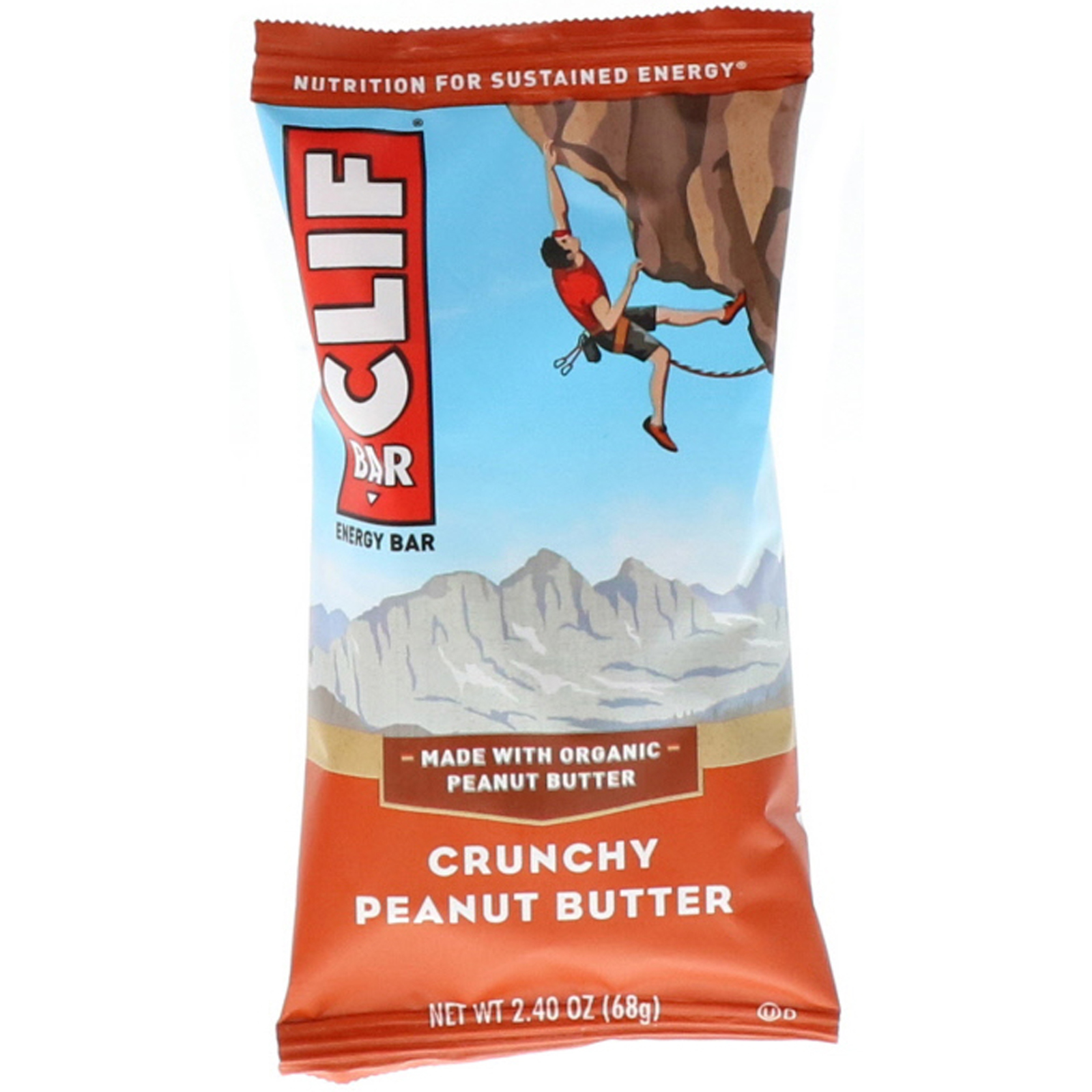 Clif Bar, Barra Energética, Manteiga de Amendoim Crocante, 12 Barras, 68 g (2,40 oz) Cada - Imagem 4
