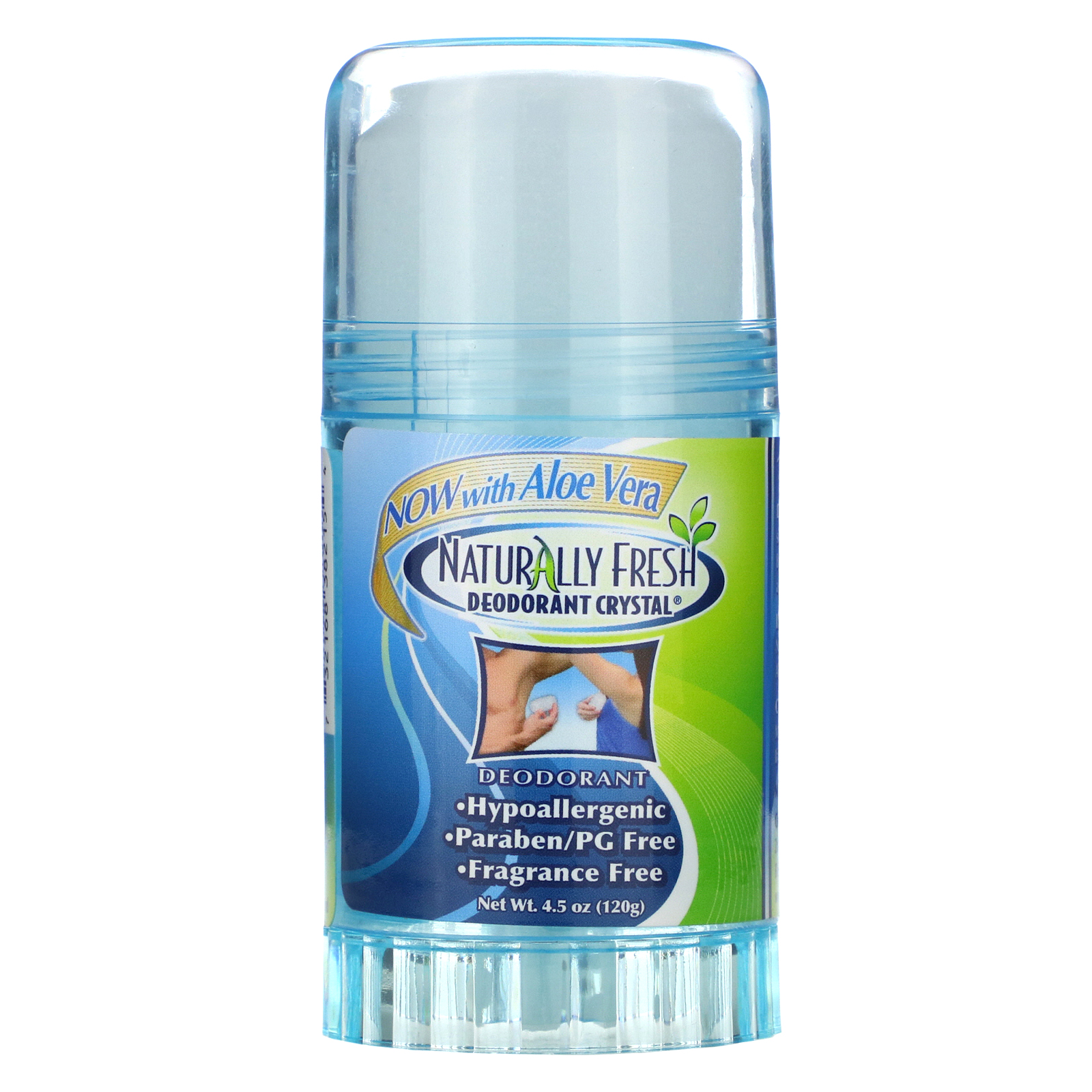 Naturally Fresh, Naturalmente Fresco, Cristal Desodorante, Sem Perfume, 4,5 oz (120 g)