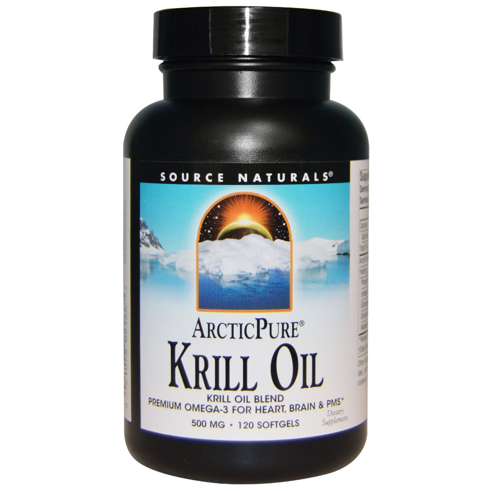 Source Naturals, ArcticPure, Óleo de Krill, 500 mg, 120 Cápsulas Softgel