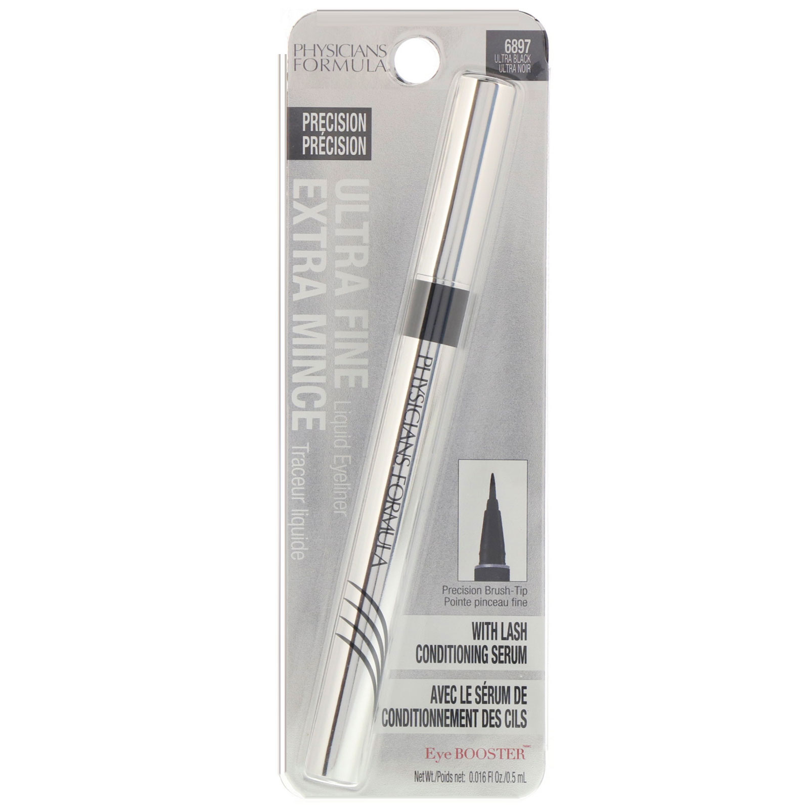 Physicians Formula, Eye Booster, Delineador Líquido Ultra Fino com Soro Condicionador para Cílios, Ultra Preto, 0,5 ml (0,016 fl oz) - Imagem 2
