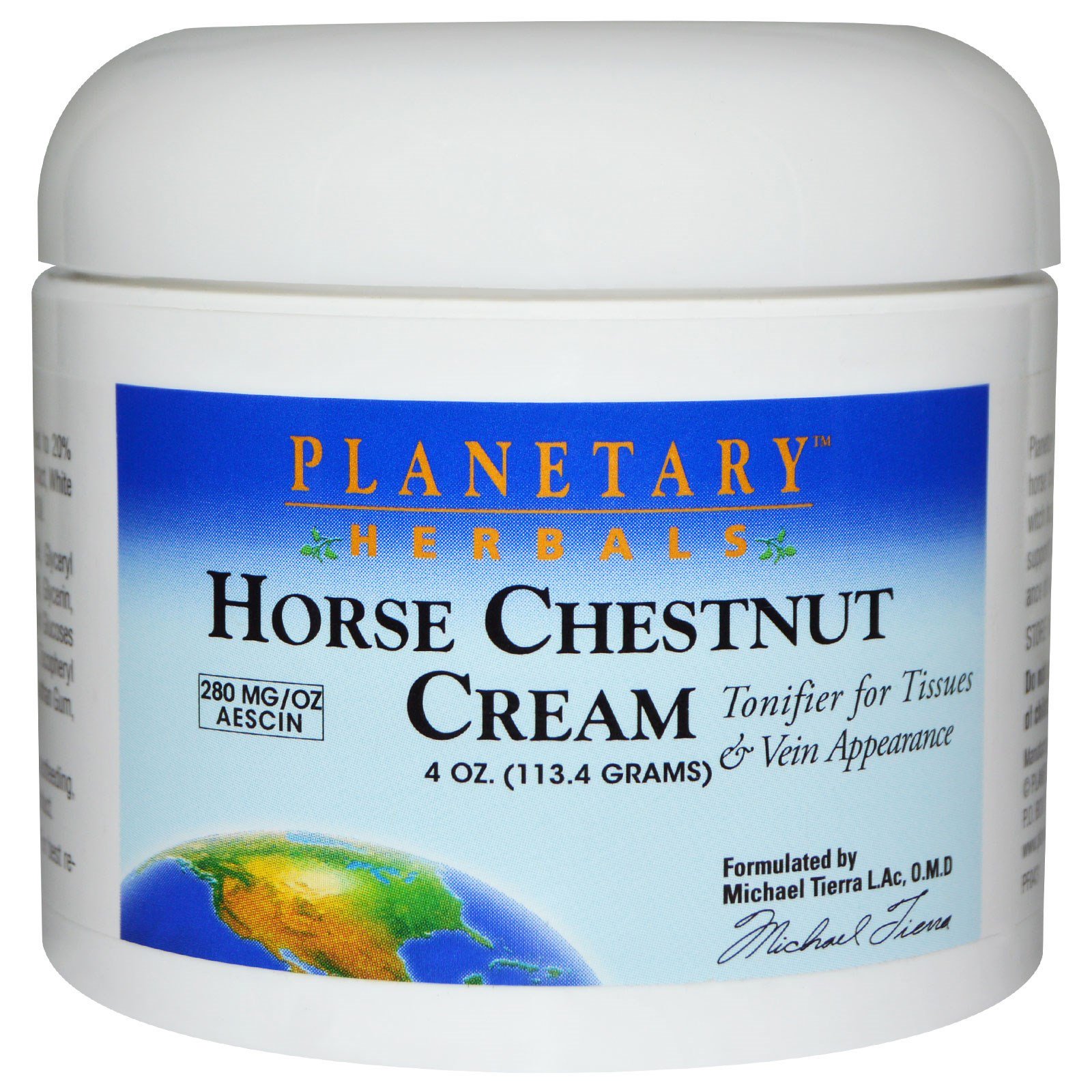 Planetary Herbals, Creme de Castanha-da-Índia, 113,4 g (4 oz)