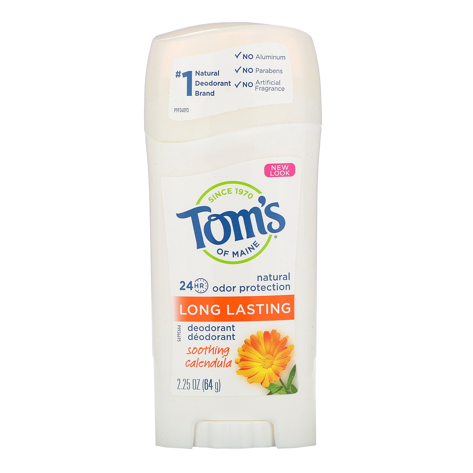 Tom's of Maine, Desodorante Natural de Longa Duração, Calêndula Suavizante, 2,25 oz (64 g)