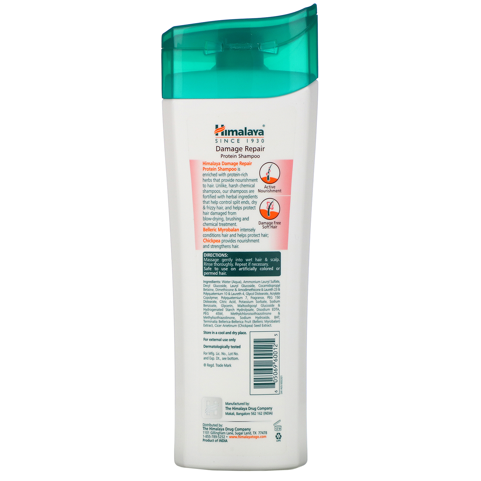 Himalaya, Shampoo de Proteína para Reparação de Danos, 400 ml - Imagem 2