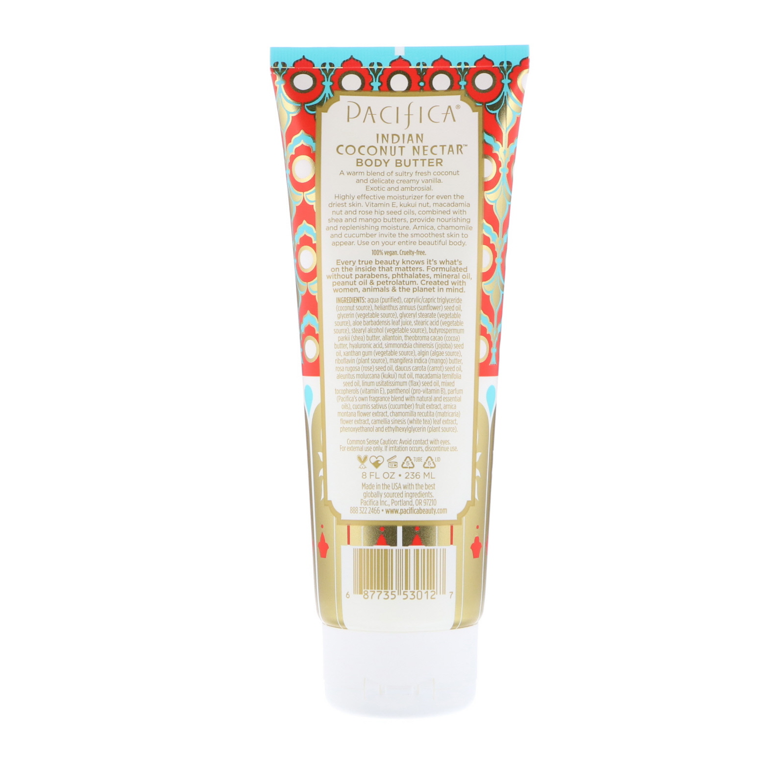 Pacifica, Body Butter, Indian Coconut Nectar, 8 fl oz (236 ml) - Imagem 2