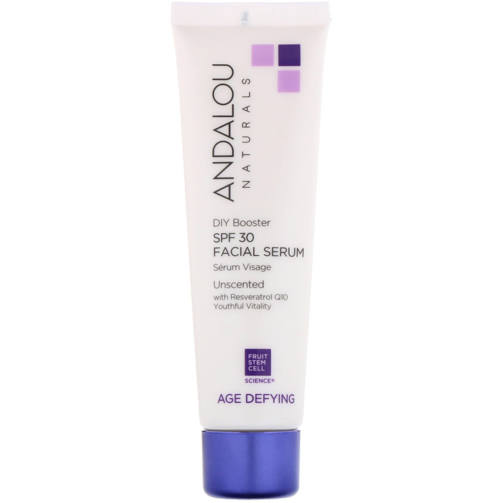 Andalou Naturals, Serum Facial, FPS 30, Desafiador da Idade, Sem Aroma, 58 ml (2 fl oz) - Imagem 3