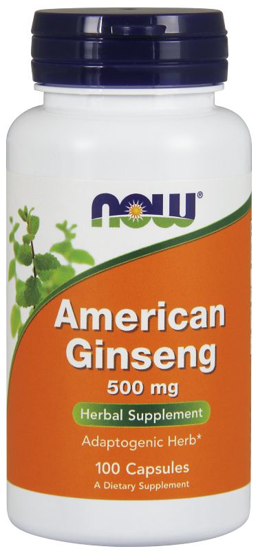 NOW Foods American Ginseng 500 mg - 100 Capsules