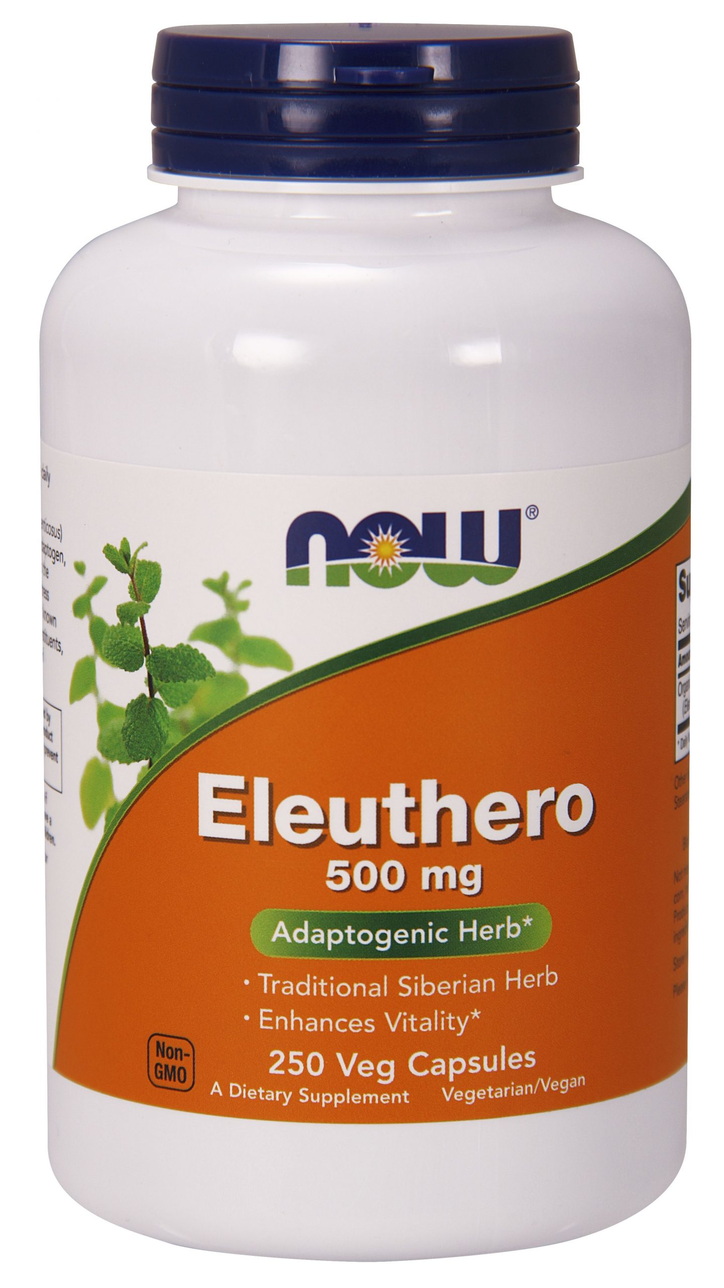 NOW Foods Eleuthero 500 mg - 250 Veg Capsules
