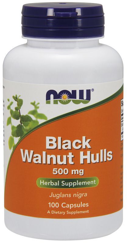 NOW Foods Black Walnut Hulls 500 mg - 100 Capsules - Imagem 2