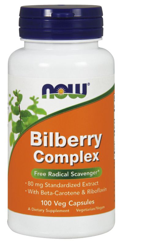 NOW Foods Bilberry Complex 80 mg - 100 Veg Capsules - Imagem 2