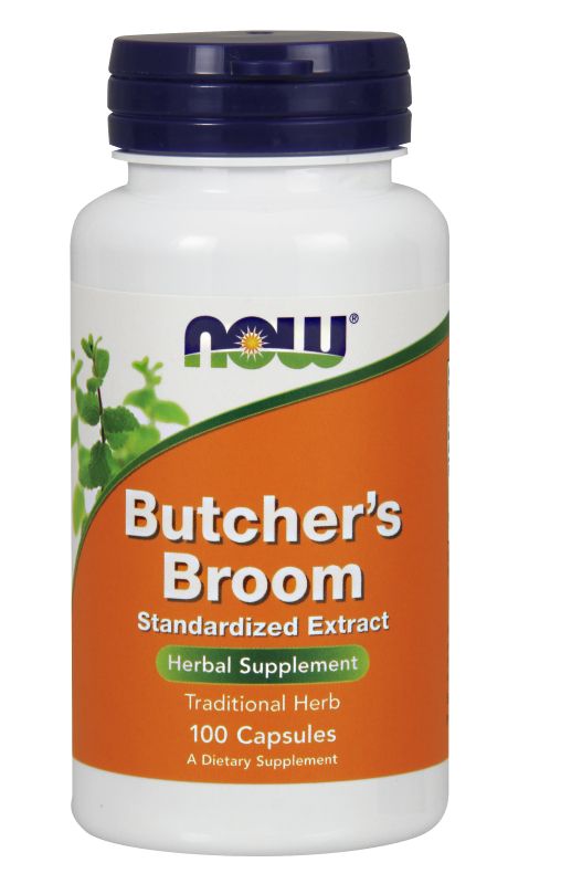 NOW Foods Butcher's Broom - 100 Capsules - Imagem 2