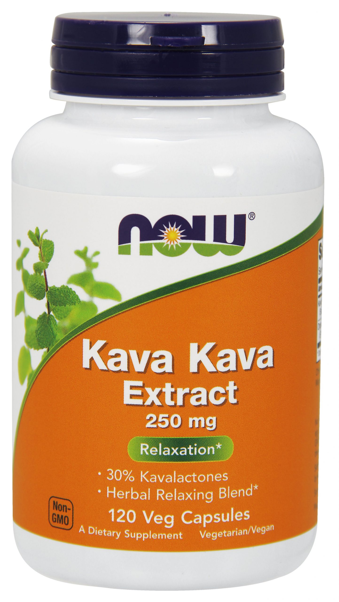 NOW Foods Kava Kava 250 mg - 120 Veg Capsules