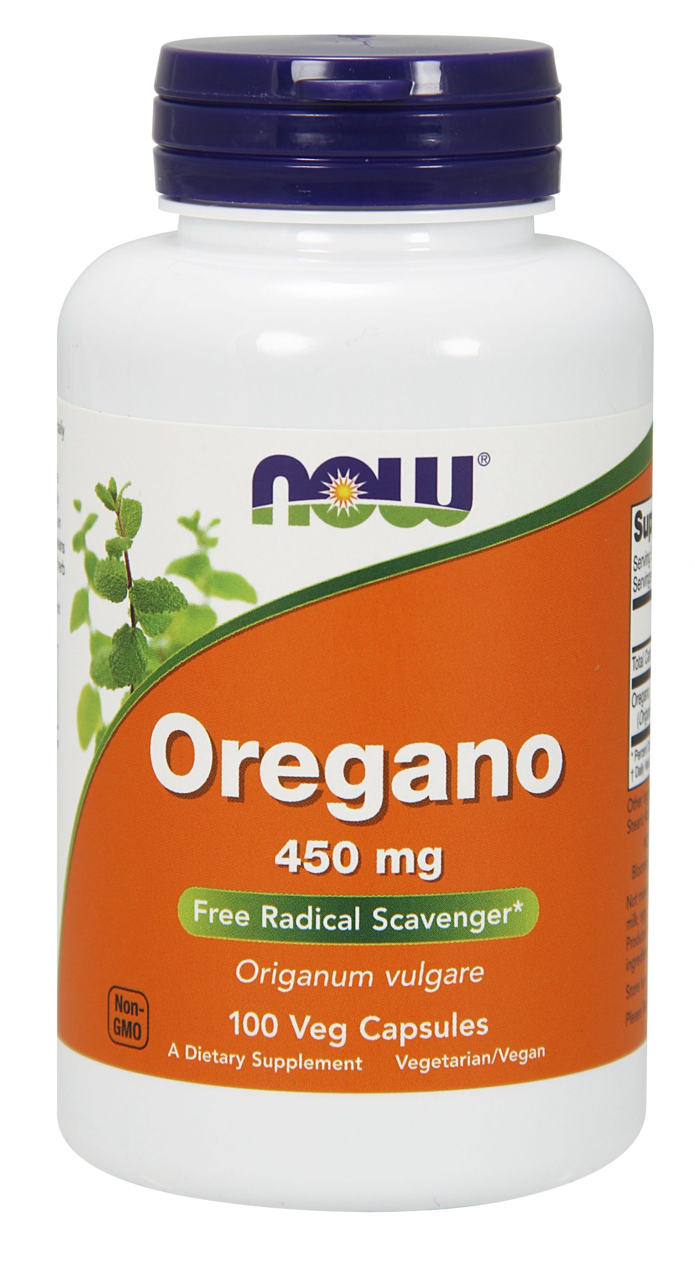 NOW Foods Oregano 450 mg - 100 Capsules
