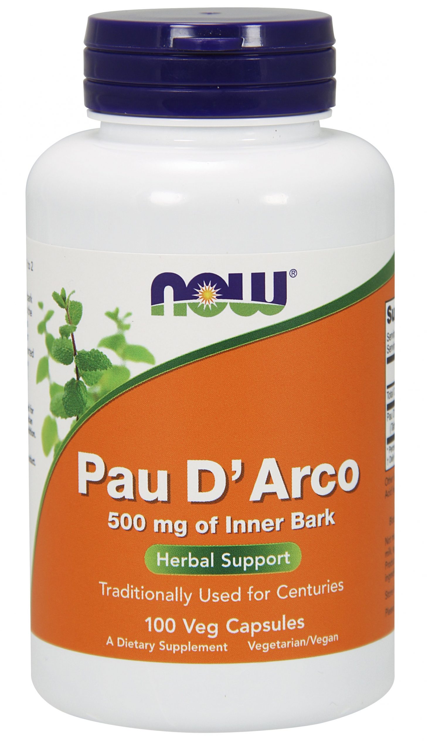 NOW Foods Pau D' Arco 500 mg - 100 Veg Capsules