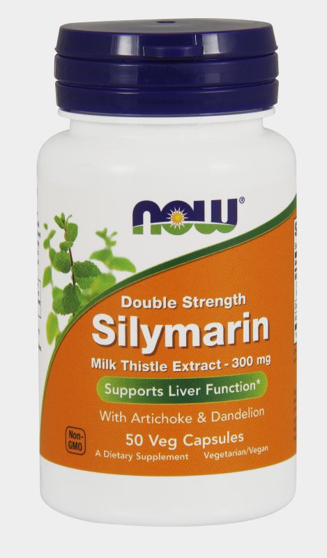 NOW Foods Silymarin 2X - 300 mg - 50 Veg Capsules