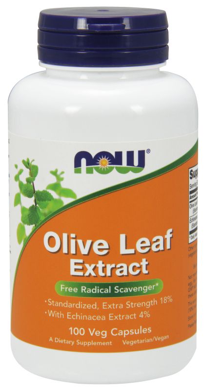 NOW Foods Olive Leaf Extract Extra Strength - 100 Veg Capsules - Imagem 2