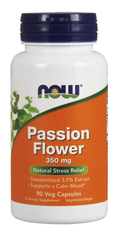 NOW Foods Passion Flower 350 mg - 90 Veg Capsules