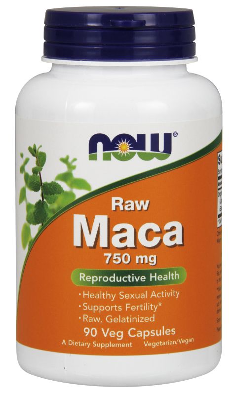 NOW Foods Maca 750 mg Raw - 90 Veg Capsules - Imagem 2
