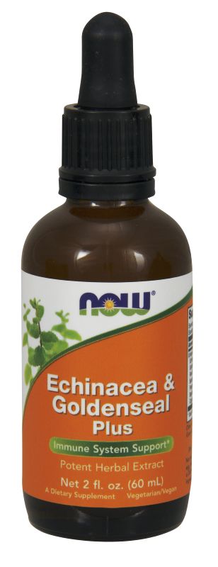 NOW Foods Echinacea & Goldenseal Plus - 2 oz. - Imagem 2