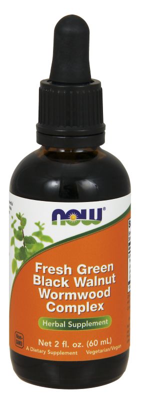 NOW Foods Fresh Green Black Walnut Wormwood Complex - 2 oz.
