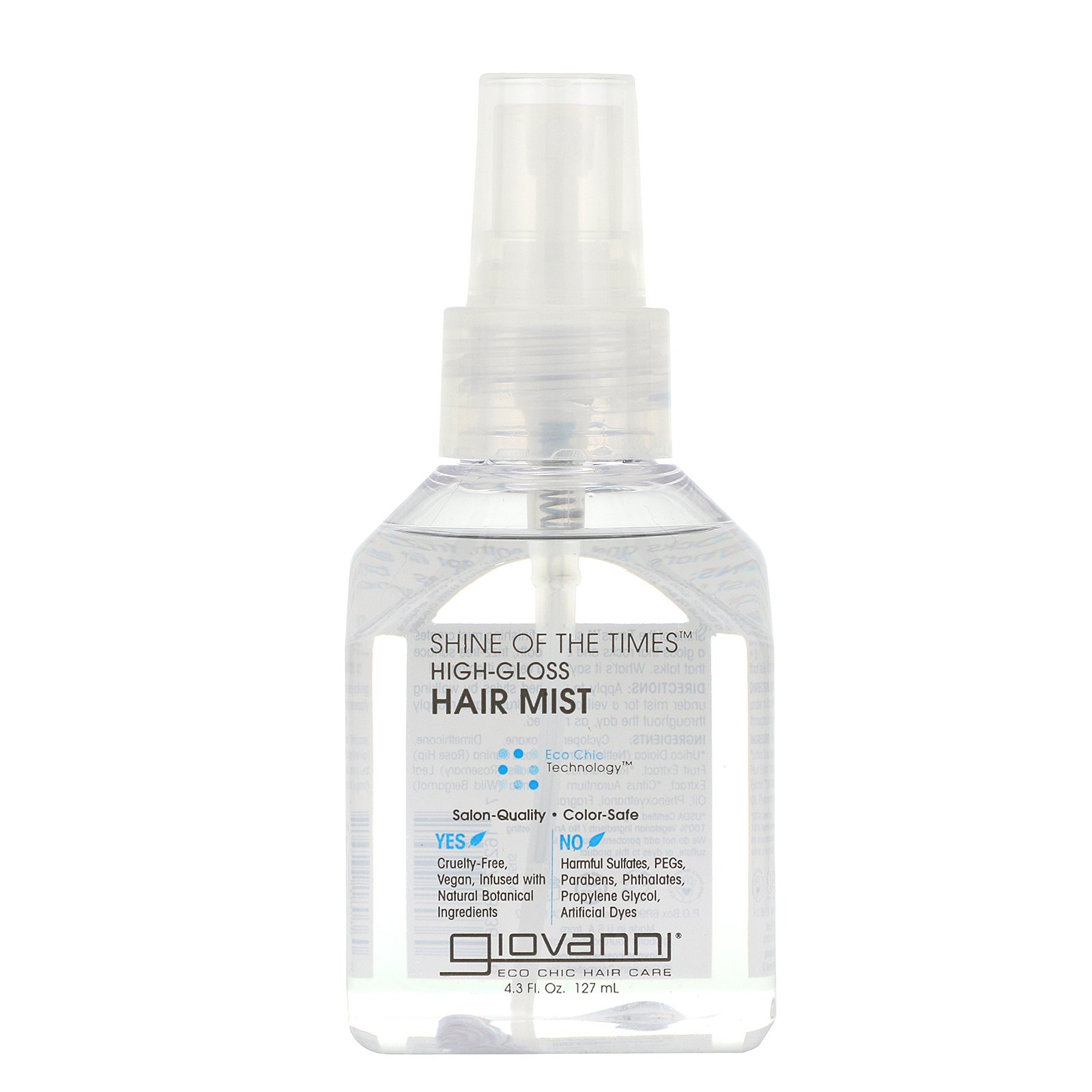 Giovanni, Brilho dos Tempos, Spray para Cabelos de Alto Brilho, 4,3 fl oz (127 ml)