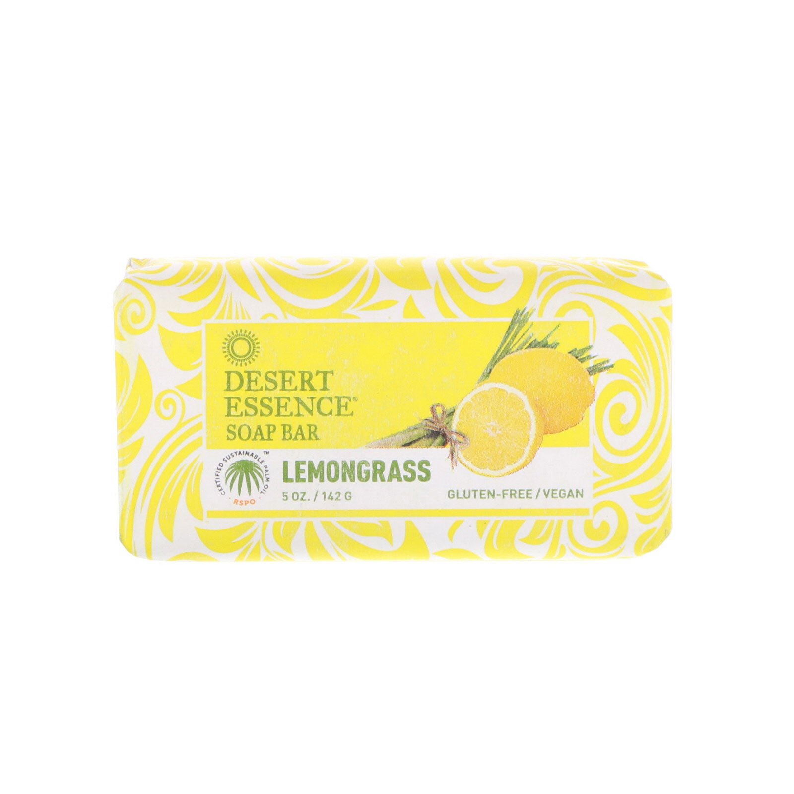 Desert Essence, Sabão em Barra, Erva-limão, 5 oz (142 g)