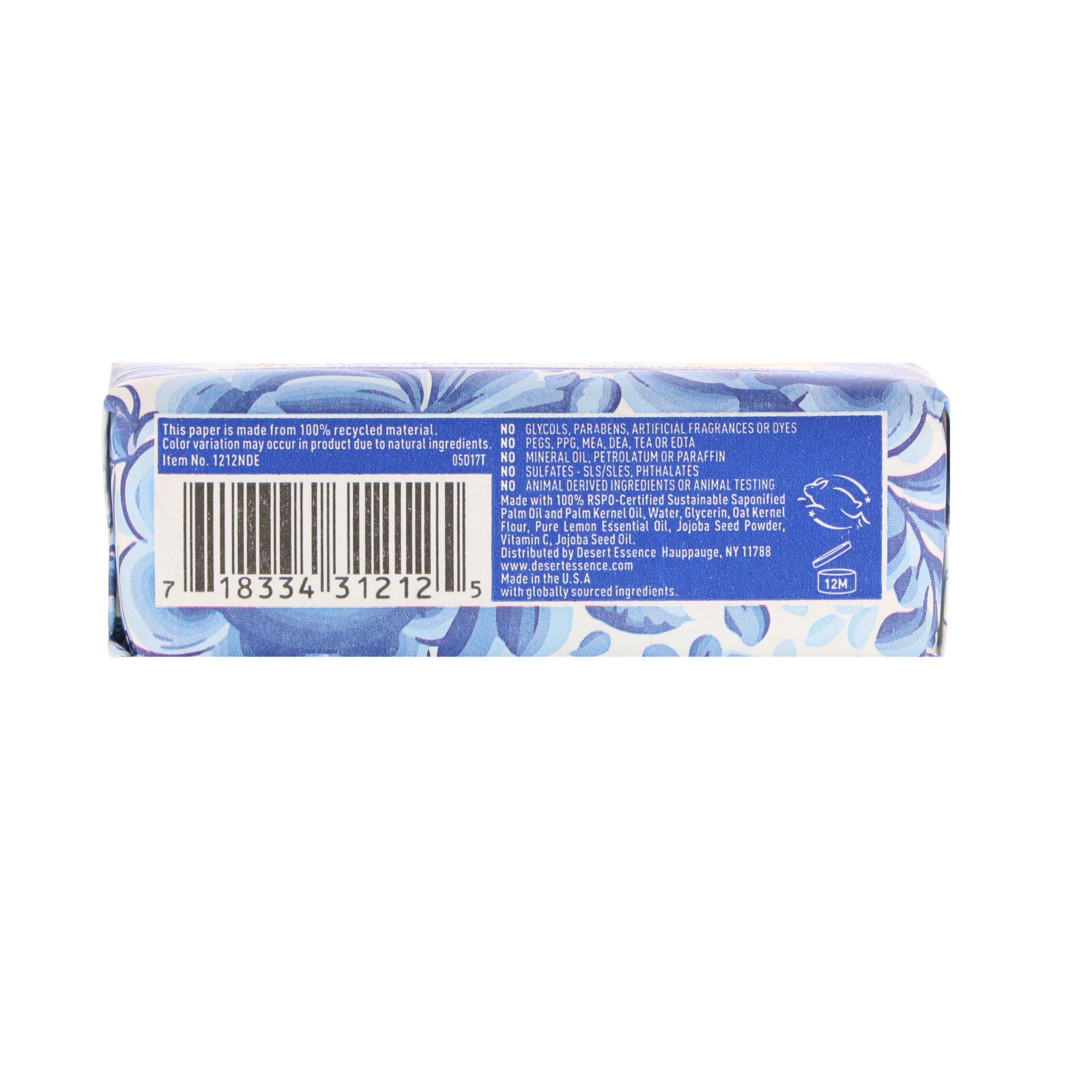 Desert Essence, Sabonete Esfoliante, Limão Italiano, 5 oz (142g) - Imagem 2