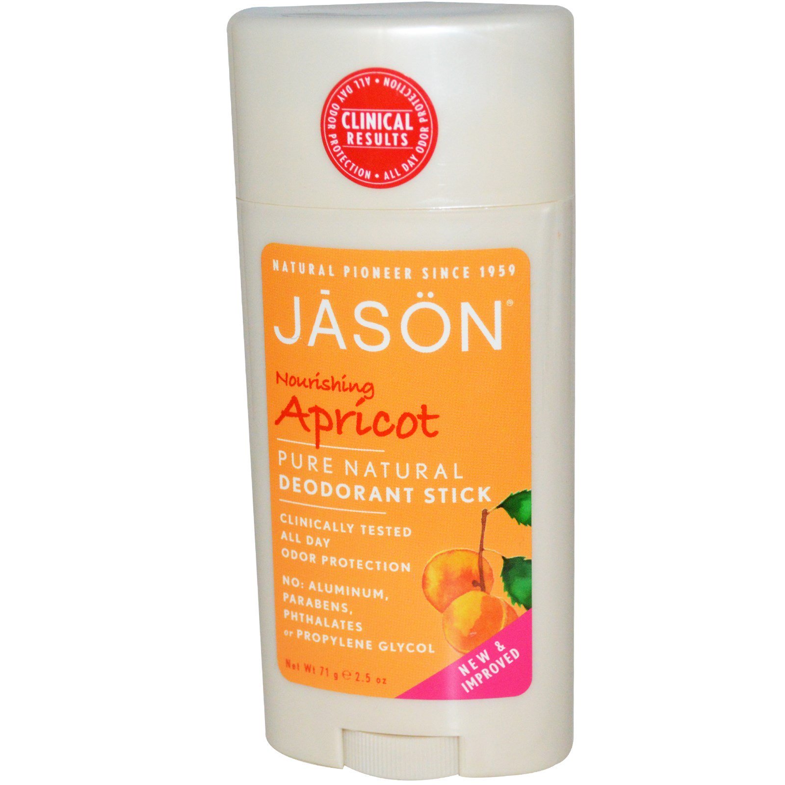 Jason Natural, Desodorante, Damasco Nutritivo, 2,5 oz (71 g)