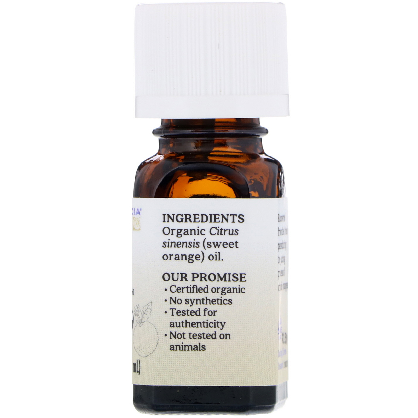 Aura Cacia, Organic, Sweet Orange, .25 fl oz (7.4 ml) - Imagem 2