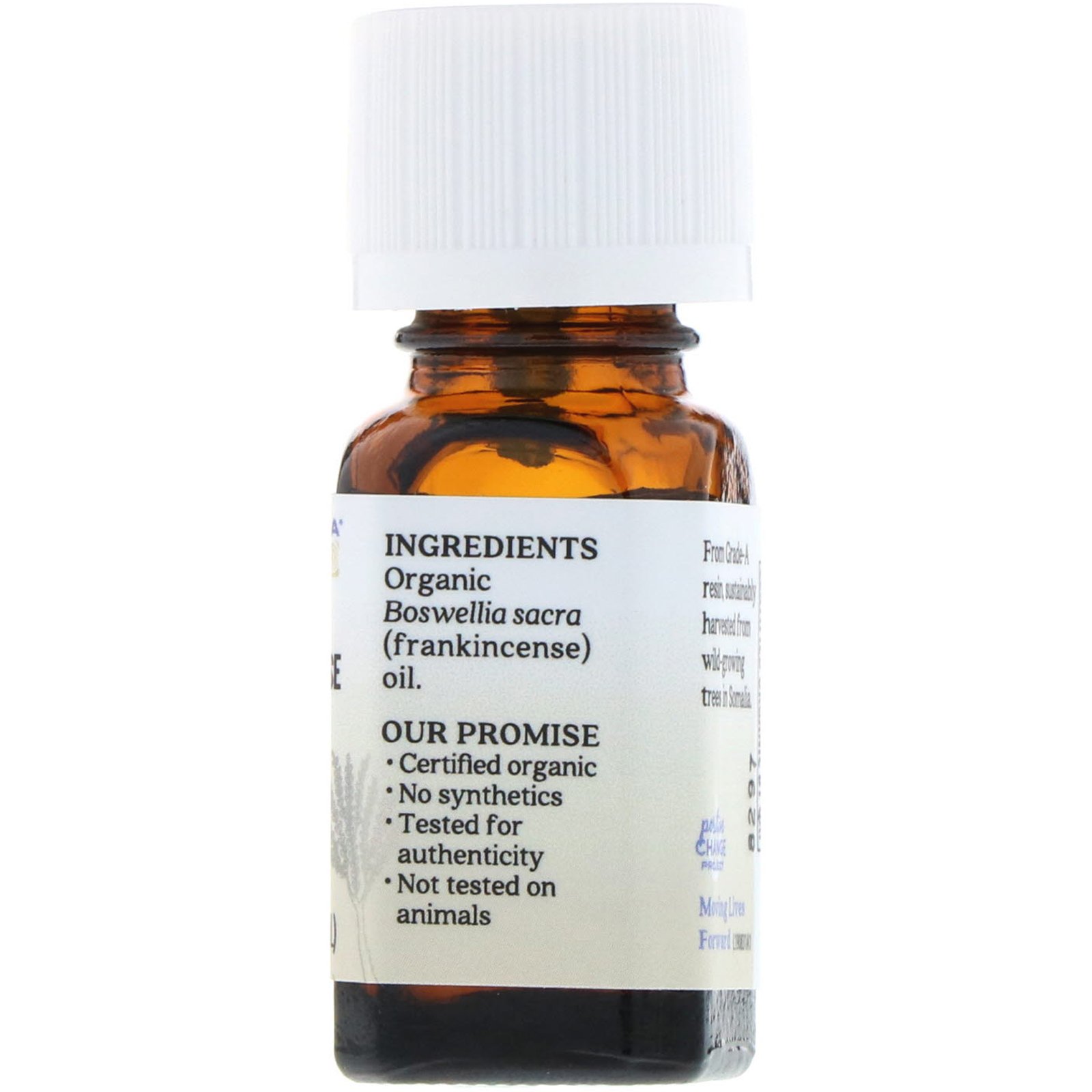 Aura Cacia, Organic Frankincense, .25 fl oz (7.4 ml) - Imagem 2