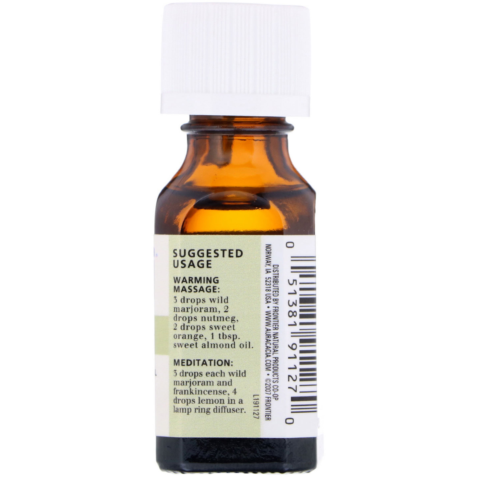 Aura Cacia, Óleo Essencial 100% Puro, Manjerona Silvestre, .5 fl oz (15 ml) - Imagem 2