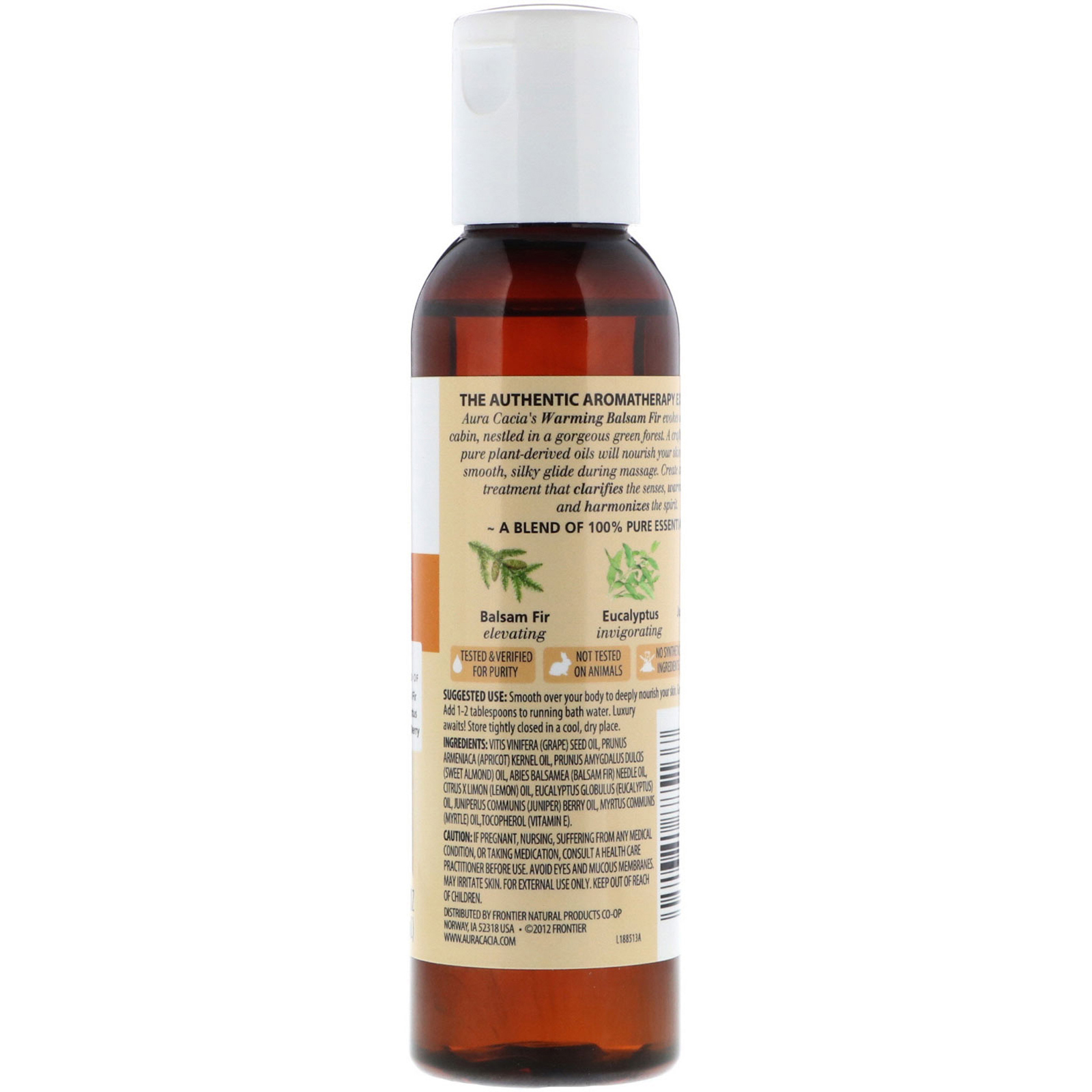 Aura Cacia, Óleo Corporal de Aromaterapia, Abeto Balsâmico Aquecedor, 4 fl oz (118 ml) - Imagem 2