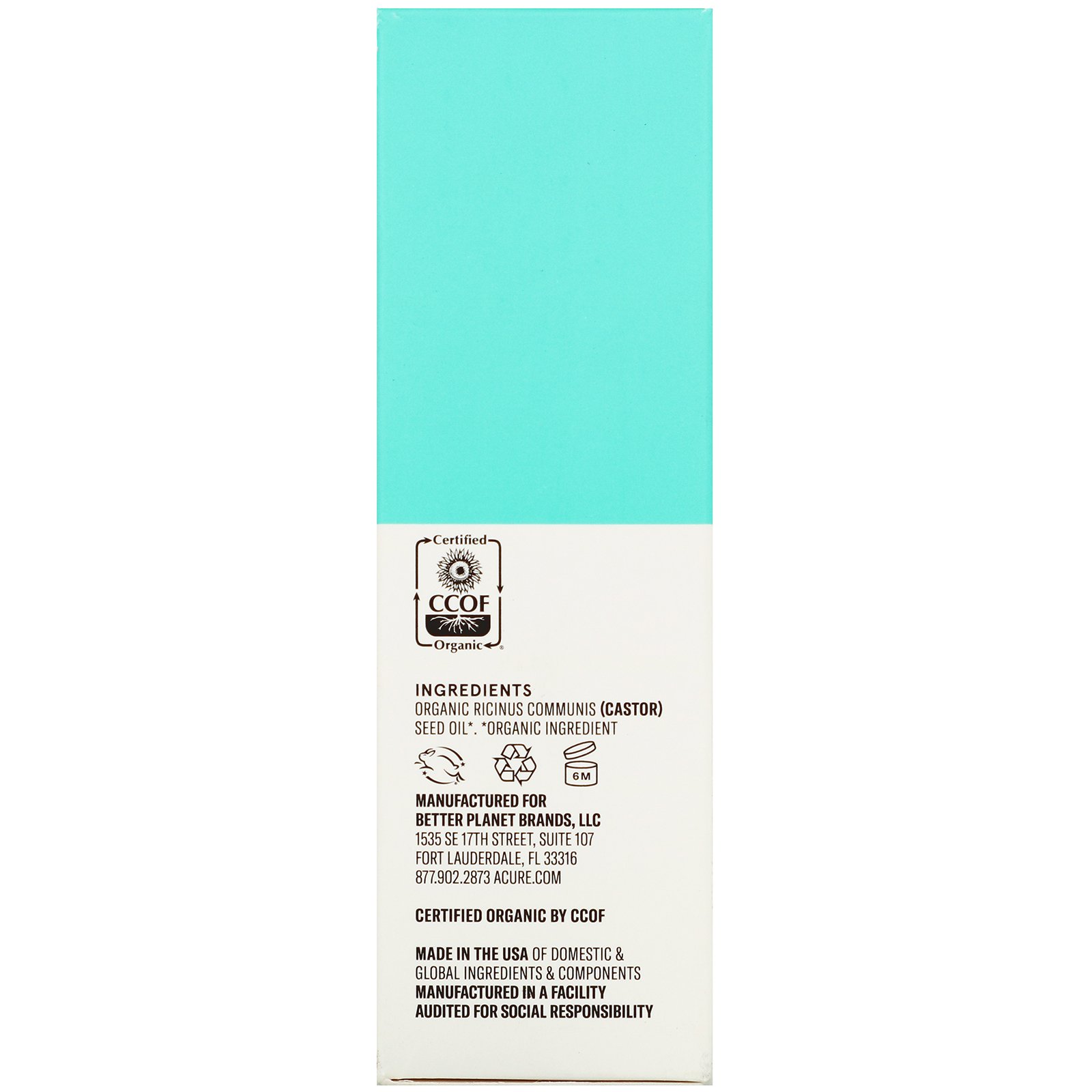 Acure, Óleo de Rícino The Essentials, 30 ml (1 fl oz) - Imagem 3