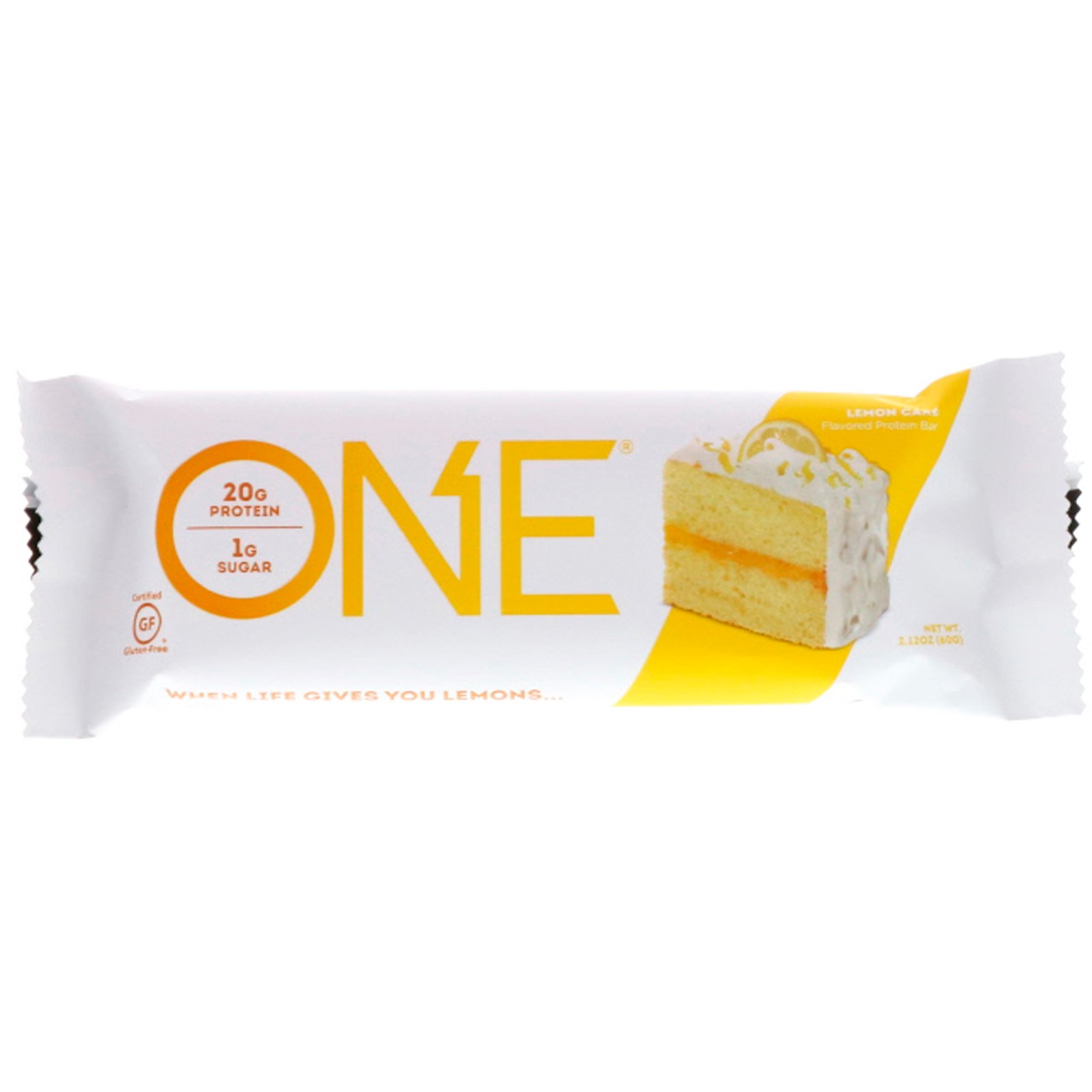 One Brands, ONE Bar, Lemon Cake, 12 Bars, 2.12 oz (60 g) Each - Imagem 4