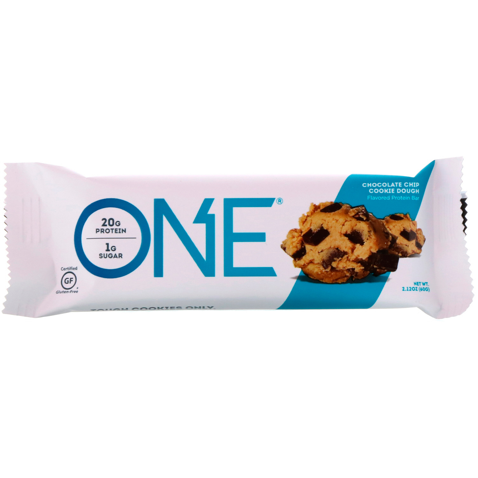 One Brands, ONE Bar, Chocolate Chip Cookie Dough, 12 Bars, 2.12 oz (60 g) Each - Imagem 4