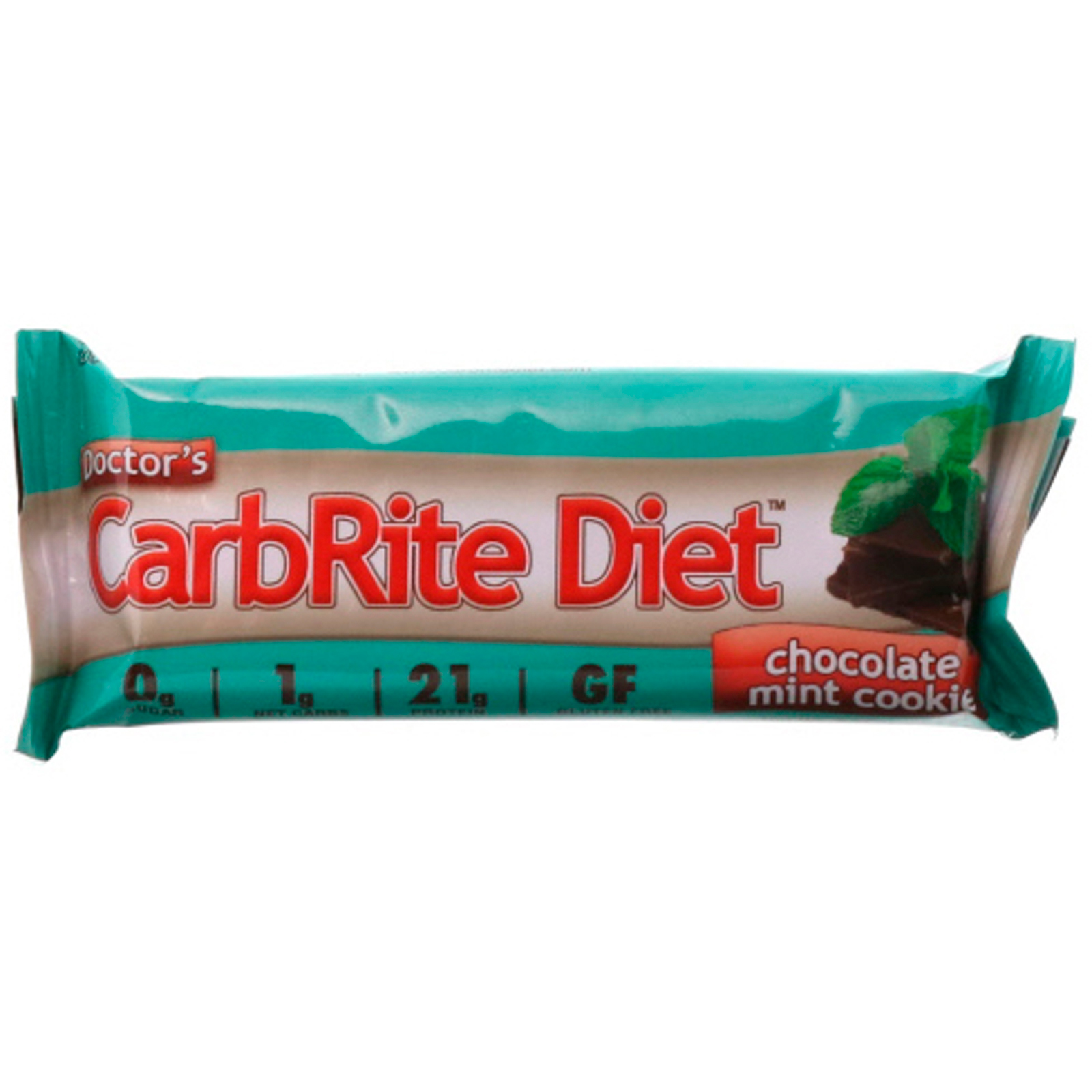 Universal Nutrition, Doctor's CarbRite Diet Bars, Chocolate Mint Cookie, 12 Bars, 2.00 oz (56.7 g) Each - Imagem 4